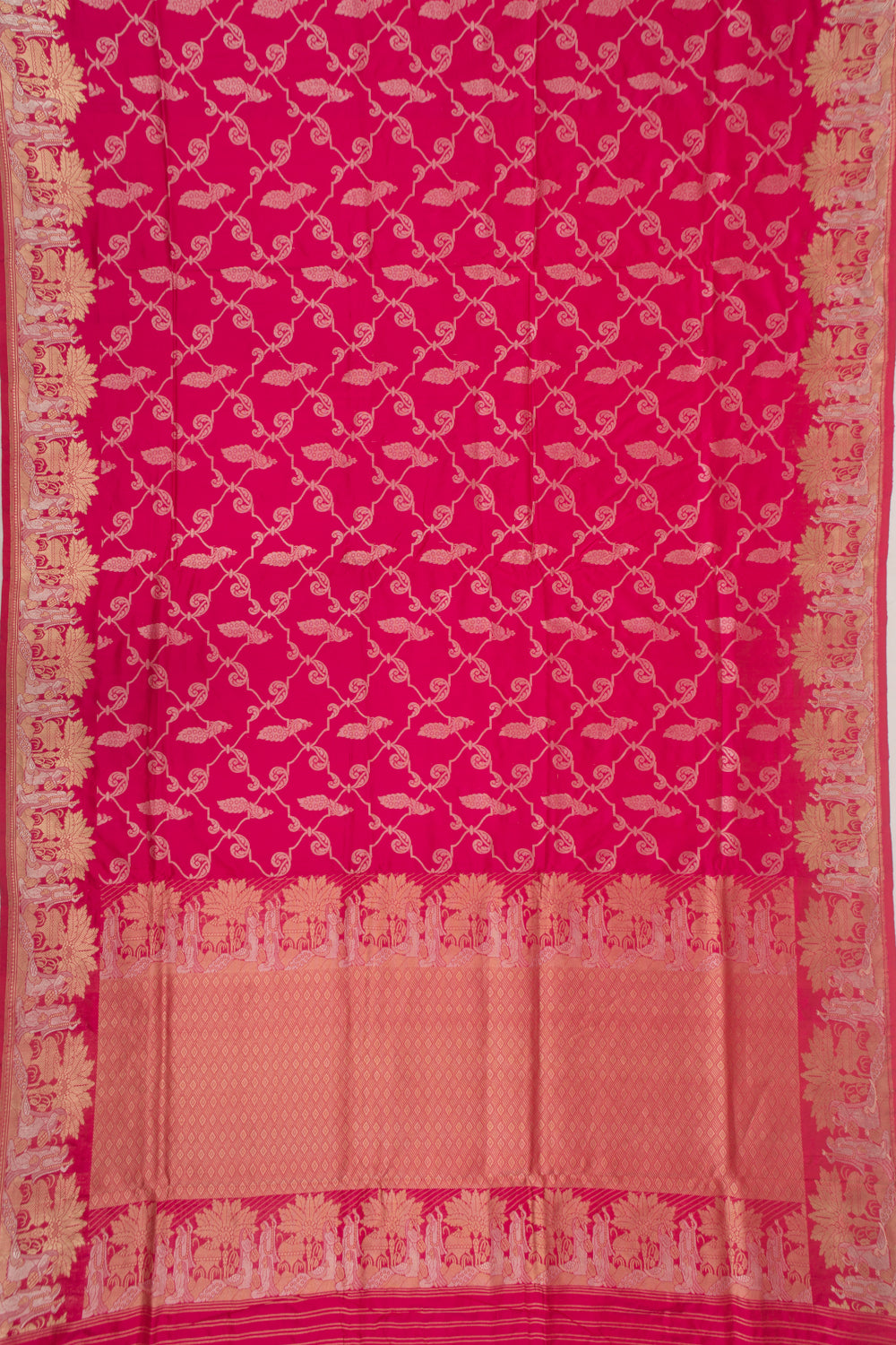 Banarasi Silk Brocade Pink Saree