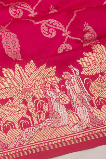 Banarasi Silk Brocade Pink Saree