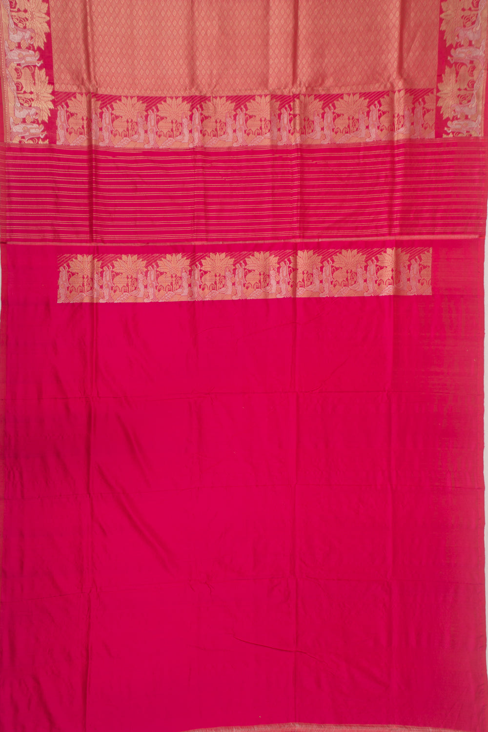 Banarasi Silk Brocade Pink Saree