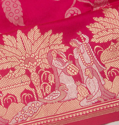 Banarasi Silk Brocade Pink Saree