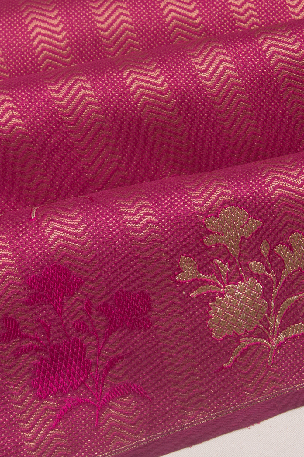 Banarasi Silk Brocade Pink Saree