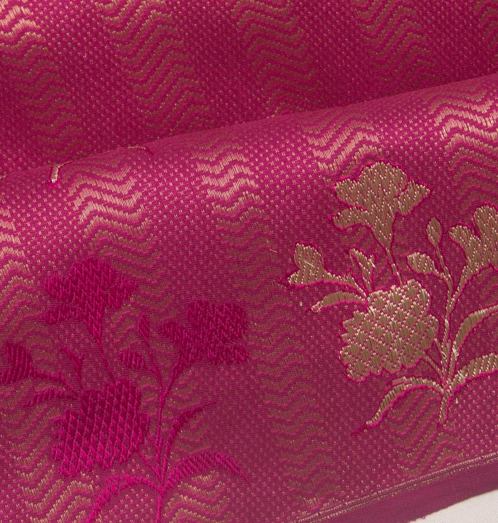 Banarasi Silk Brocade Pink Saree