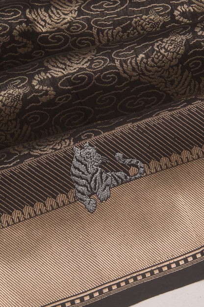 Banarasi Silk Brocade Black Saree