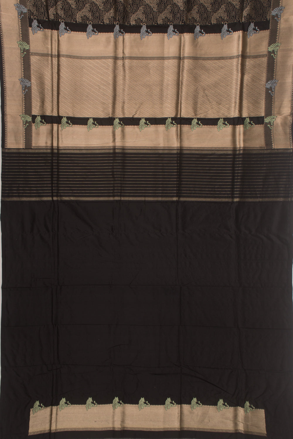 Banarasi Silk Brocade Black Saree