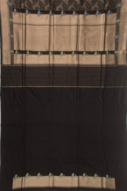 Banarasi Silk Brocade Black Saree