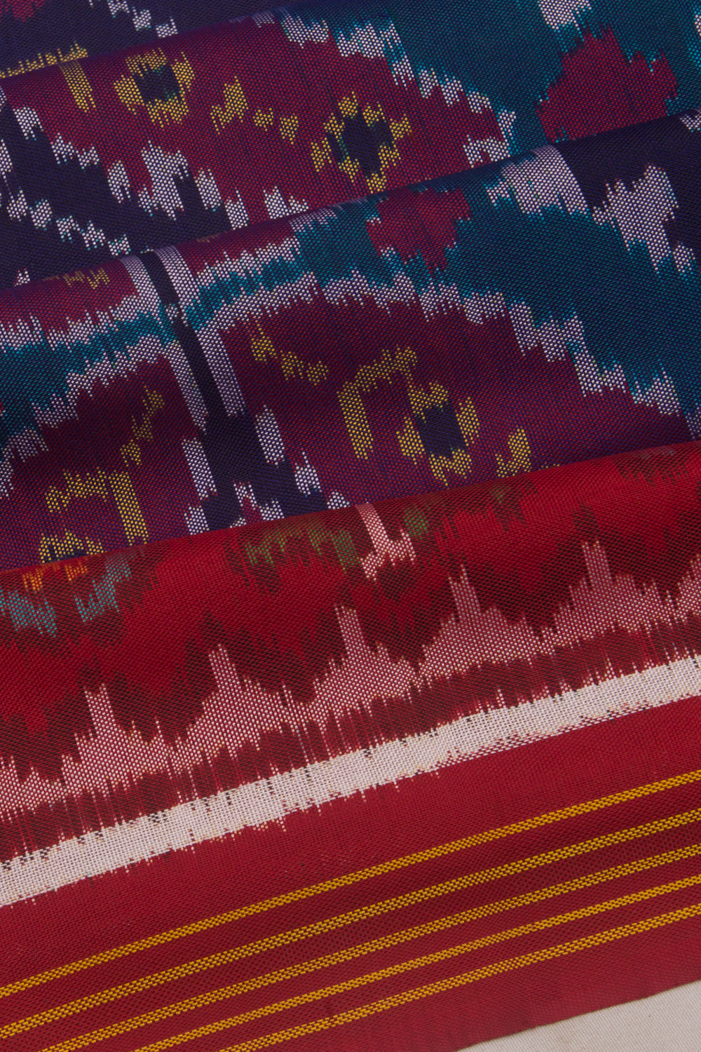 Rajkot Patola Silk Ikat Blue Saree