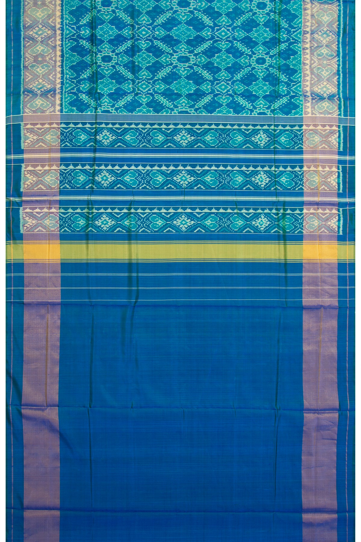 Pochampally Silk Ikat Blue Saree