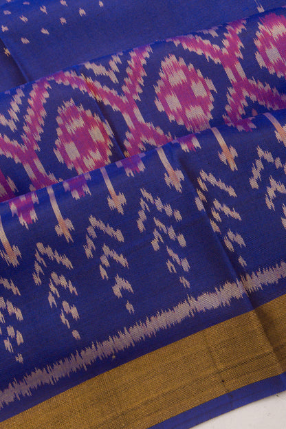 Rajkot Patola Silk Ikat violet Saree