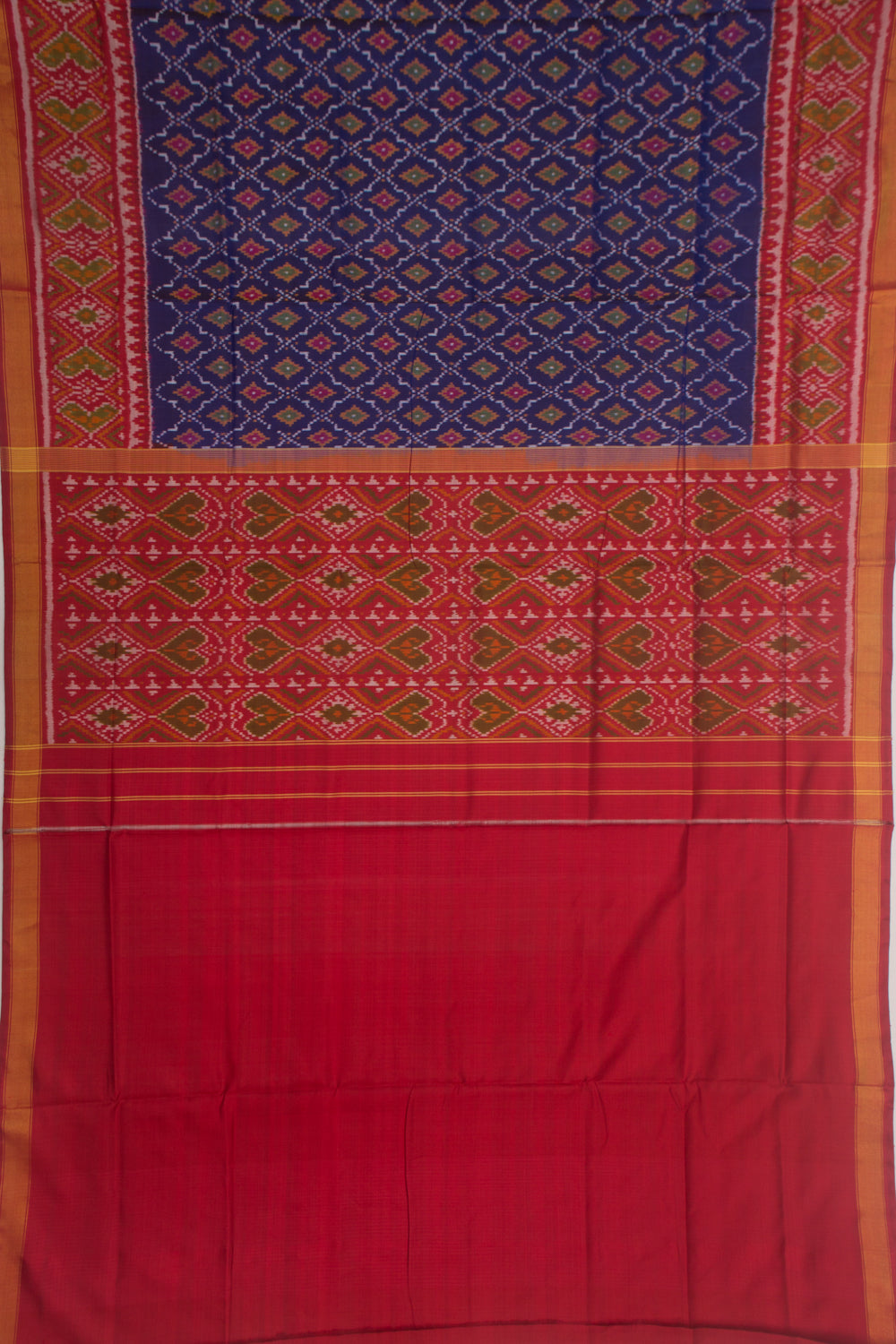 Rajkot Patola Silk Ikat Violet Saree