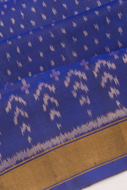 Rajkot Patola Silk Ikat Blue Saree