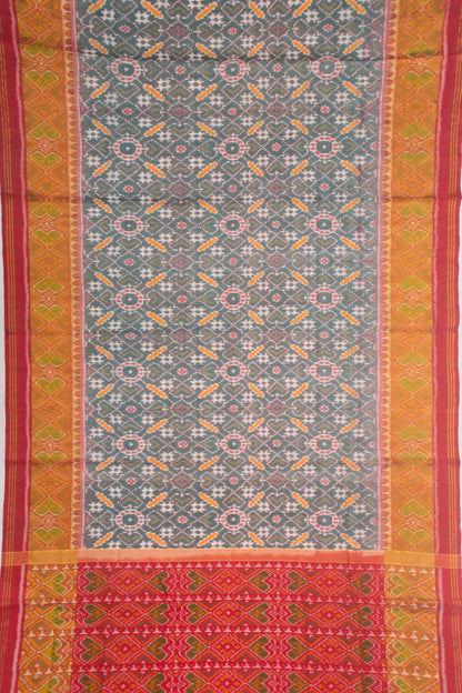 Rajkot Patola Silk Ikat Blue Saree