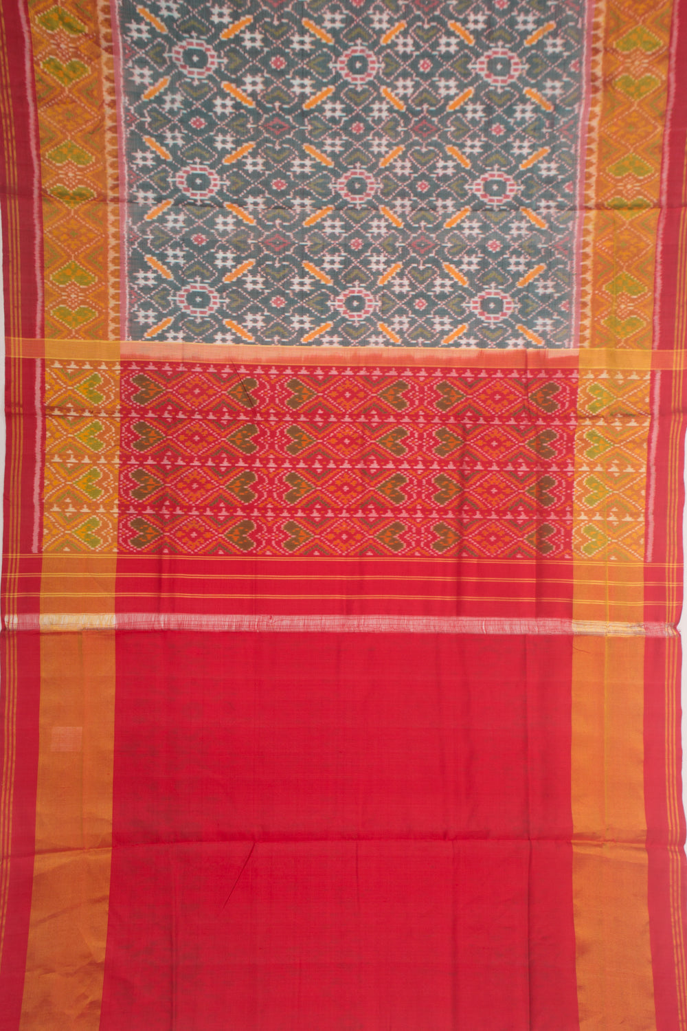 Rajkot Patola Silk Ikat Blue Saree