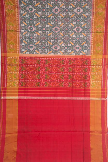 Rajkot Patola Silk Ikat Blue Saree