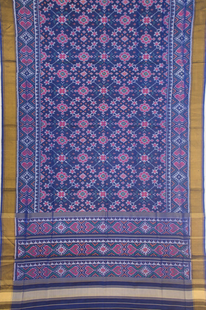 Rajkot Patola Silk Ikat Violet Saree