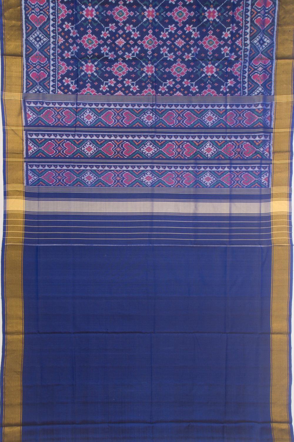 Rajkot Patola Silk Ikat Violet Saree