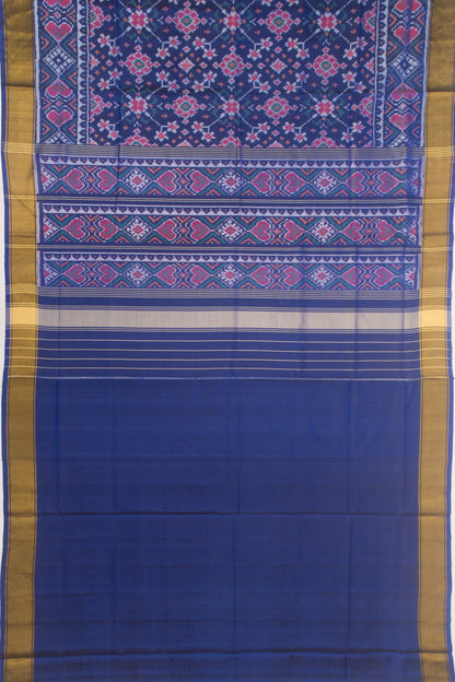 Rajkot Patola Silk Ikat Violet Saree
