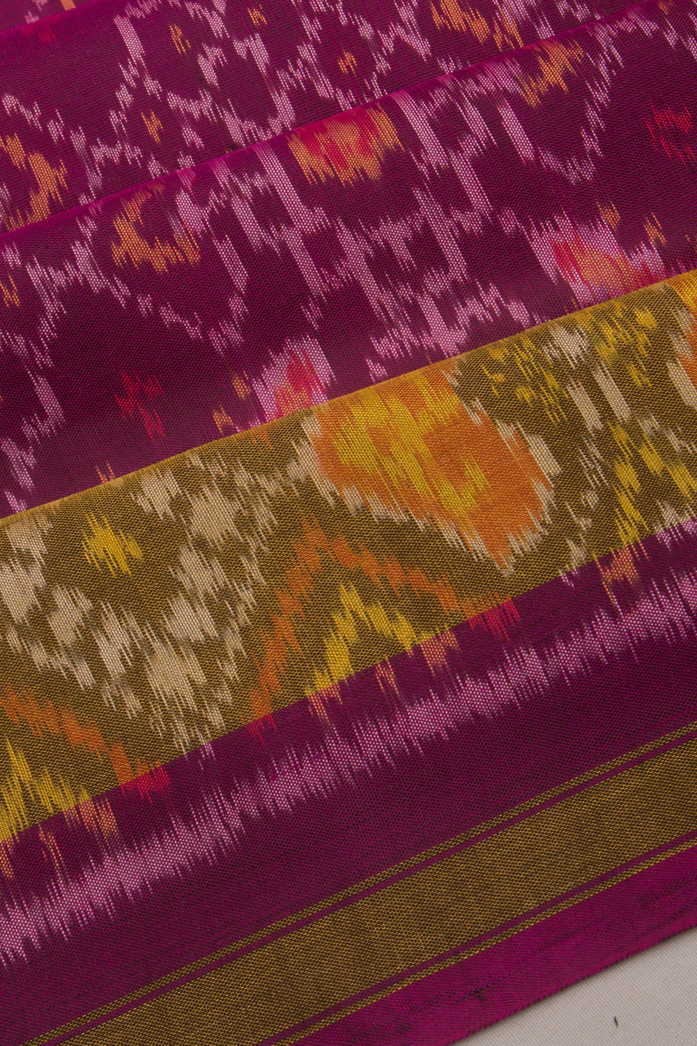 Rajkot Patola Silk Ikat Pink Saree