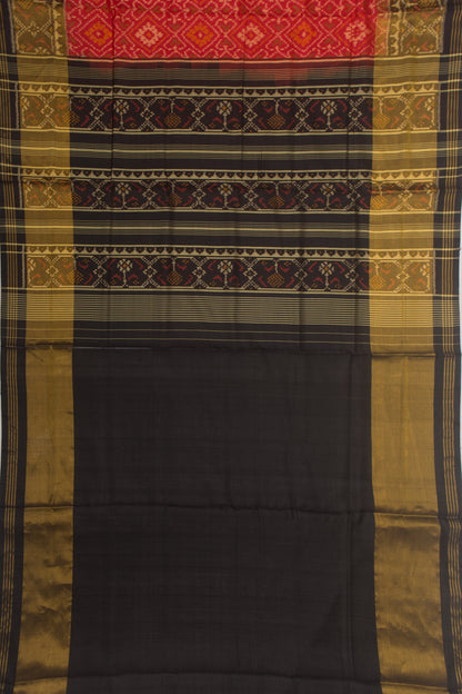 Rajkot Patola Silk Ikat Red Saree