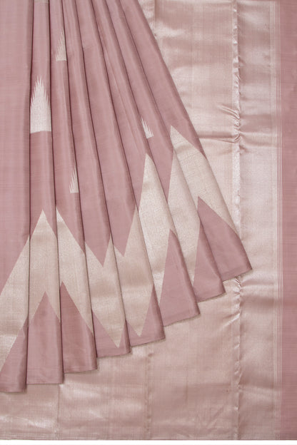 Kanchipuram Silk Butta Lilac Saree
