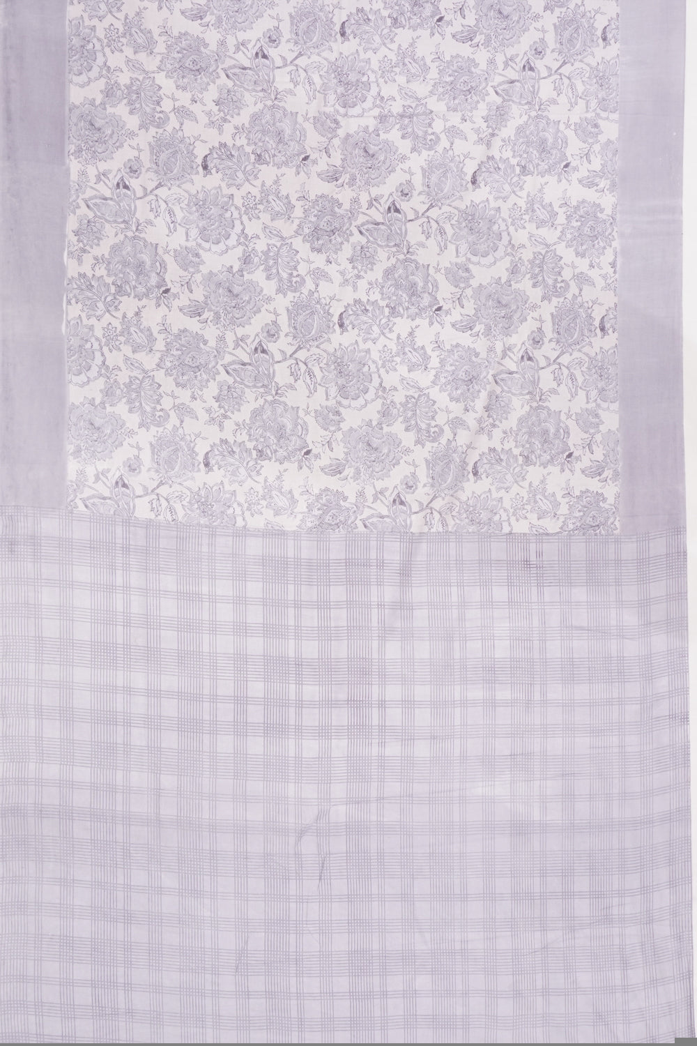 Tussar Printed OffWhite Saree
