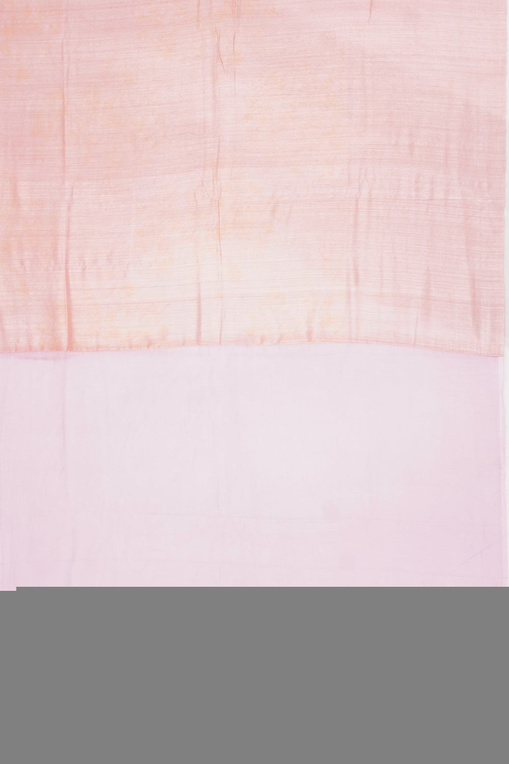 Tussar Plain Peach Saree