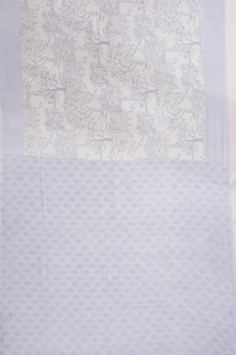 Chanderi Cotton Printed Off White Saree