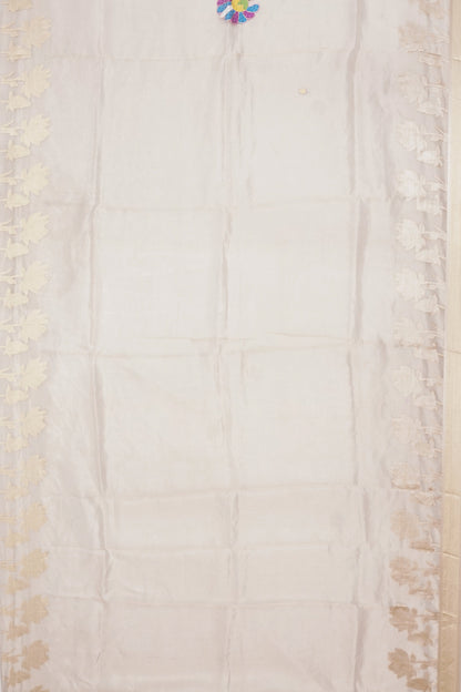 Banarasi Silk Tissue Cream Saree