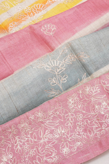 Tussar Lines Multi-Color Saree