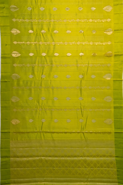 Banarasi Silk Brocade Green Saree