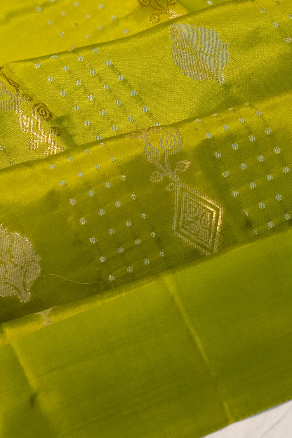 Banarasi Silk Brocade Green Saree