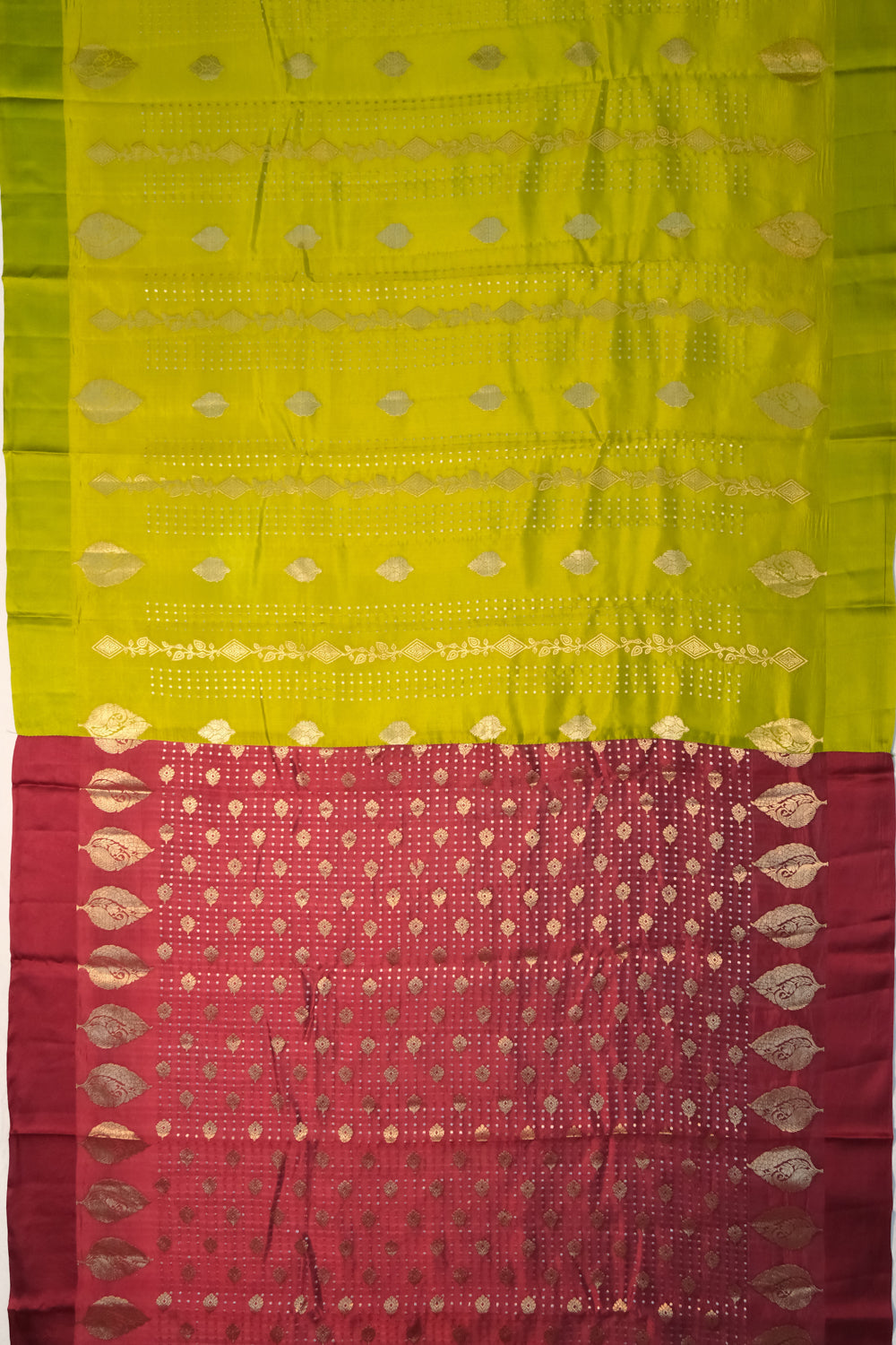 Banarasi Silk Brocade Green Saree