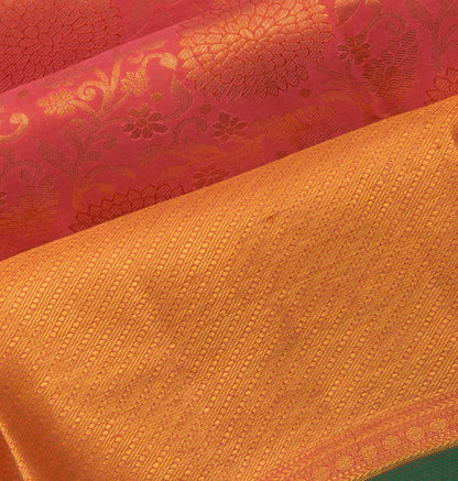 Kanchipuram Silk Jaal Pink Saree
