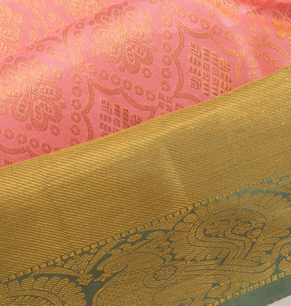 Taranga Kanchi Silk Brocade Baby Pink Saree
