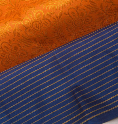 Taranga Kanchi Silk Brocade Orange Saree