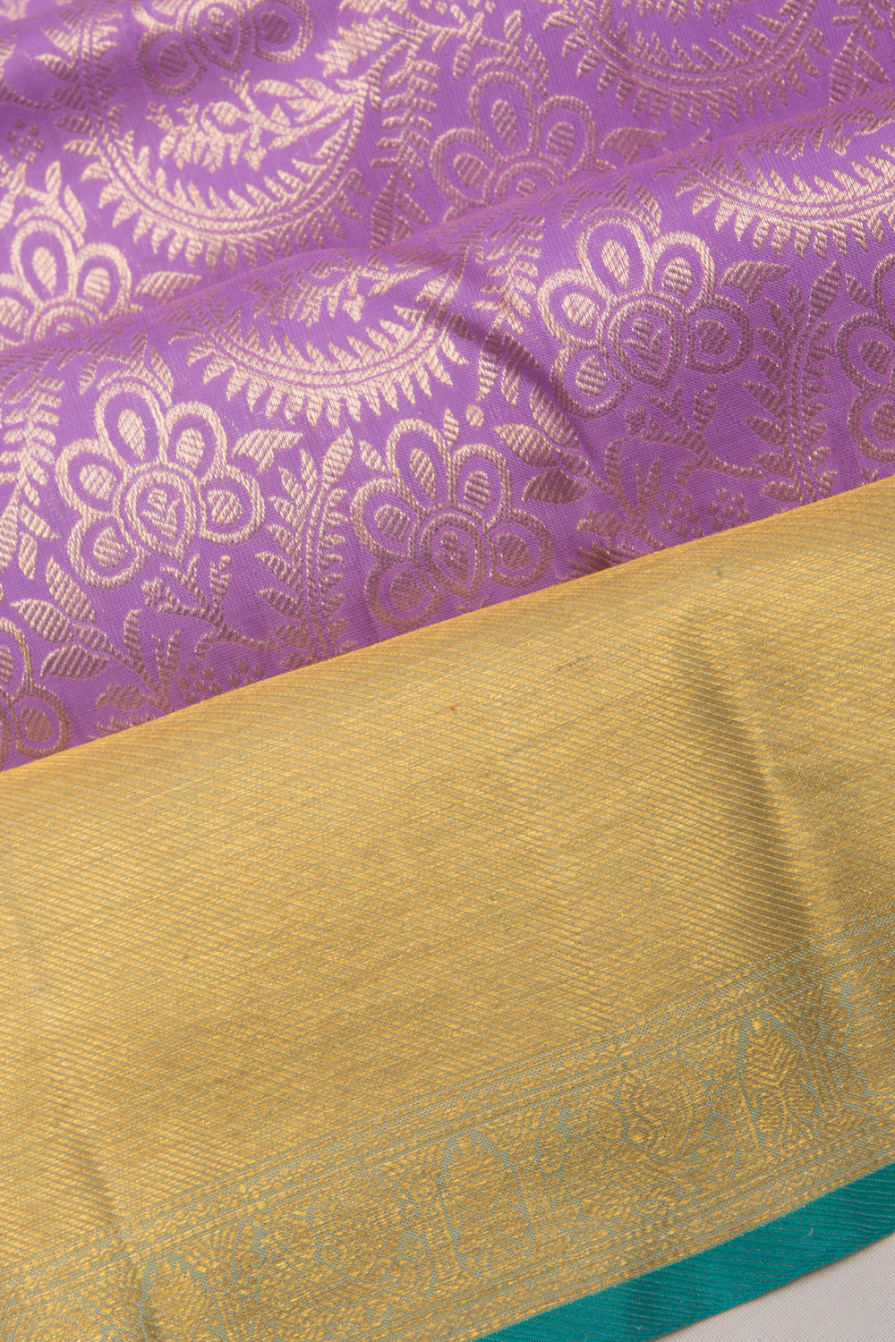 Taranga Kanchi Silk Brocade Lavender Saree