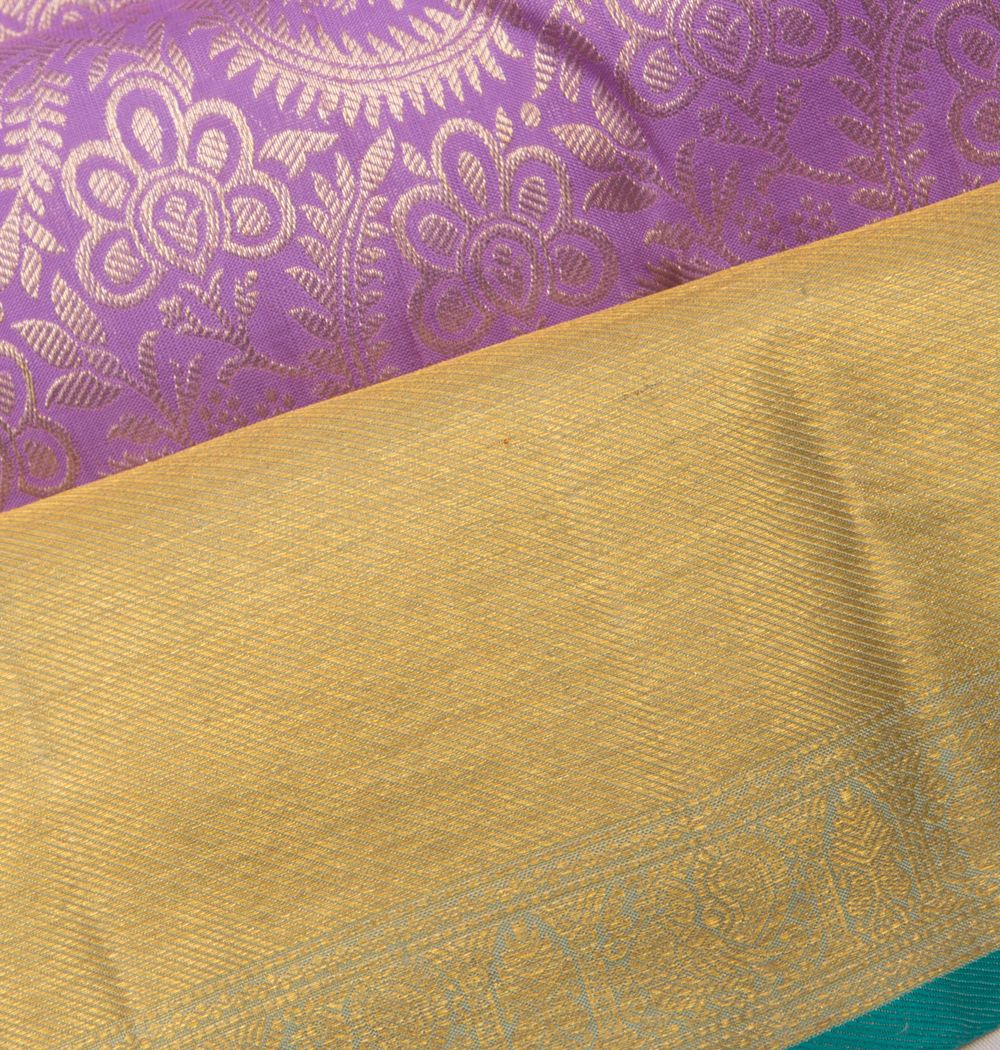 Taranga Kanchi Silk Brocade Lavender Saree