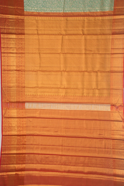 Taranga Kanchi Silk Tissue Jaal Geen Saree