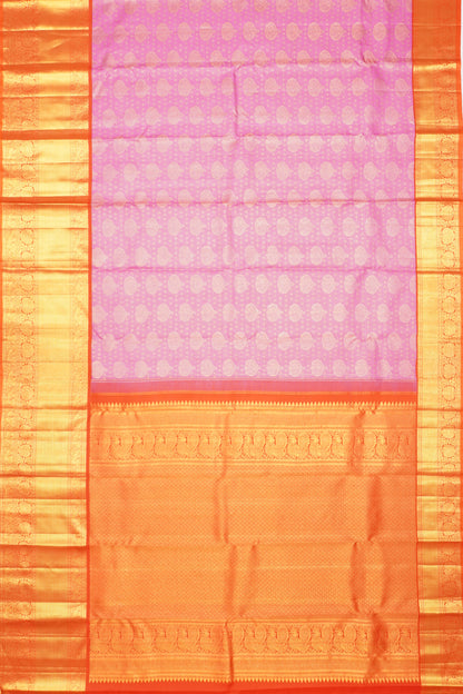 Taranga Kanchi Silk Checks And Butta Pink Saree