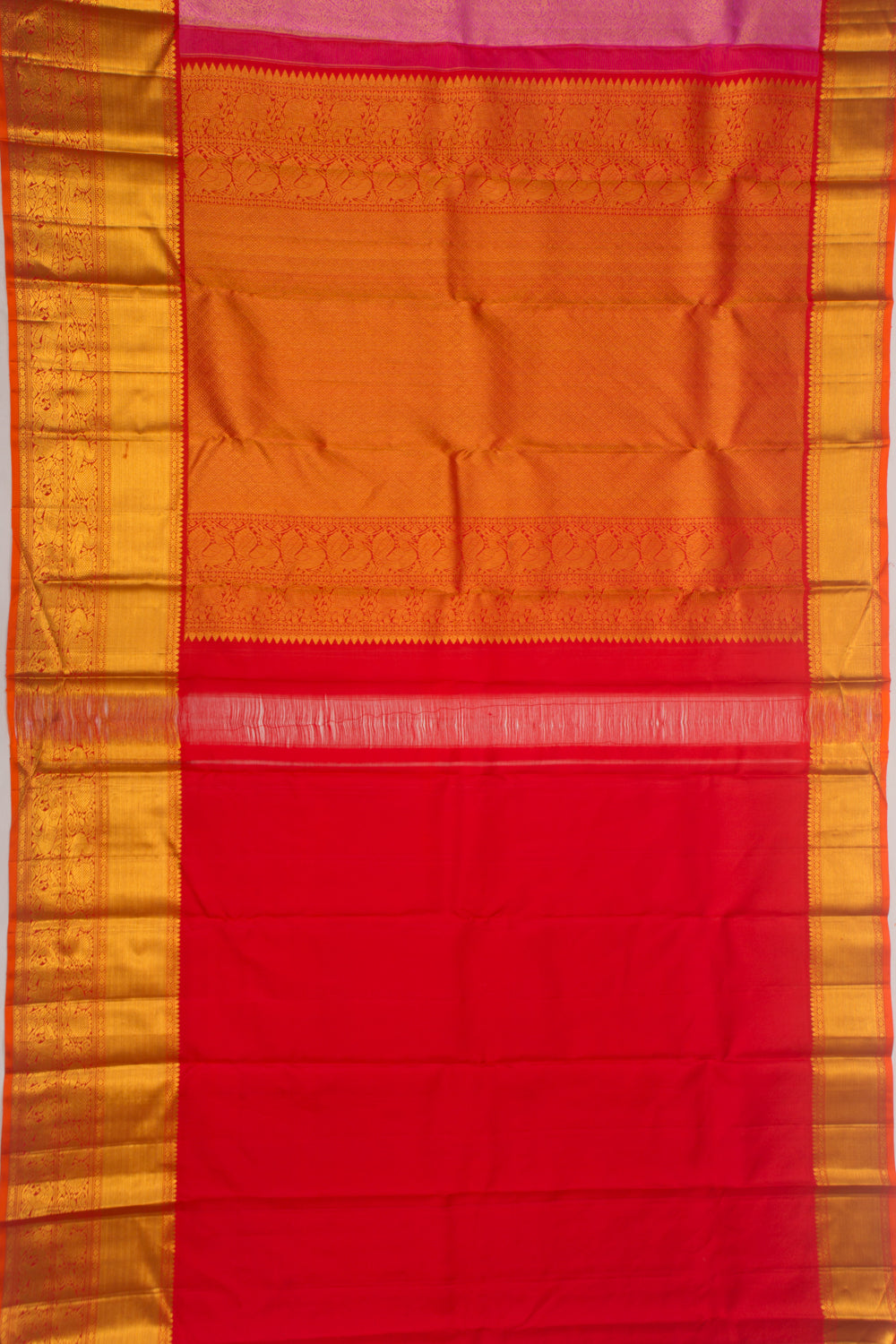 Taranga Kanchi Silk Brocade Pink Saree