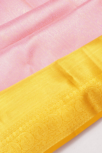 Taranga Kanchi Silk Brocade Baby Pink Saree