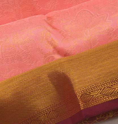 Taranga Kanchi Silk Jaal Pink Saree
