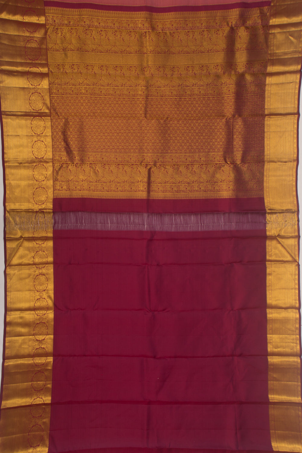 Taranga Kanchi Silk Jaal Pink Saree