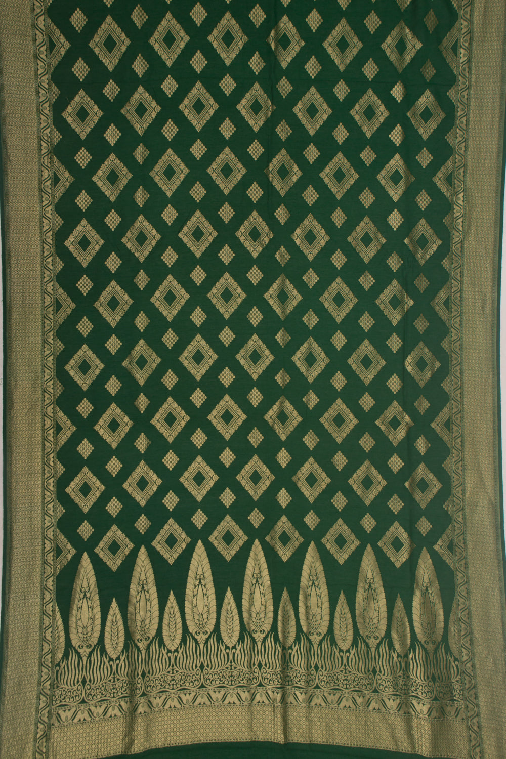 Banarasi Tussar Georgette Butta Green Saree