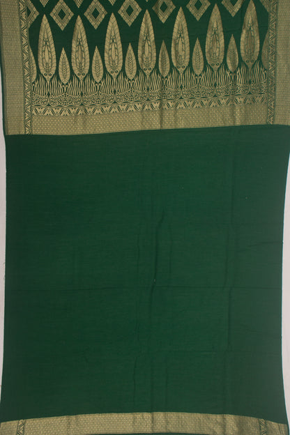 Banarasi Tussar Georgette Butta Green Saree