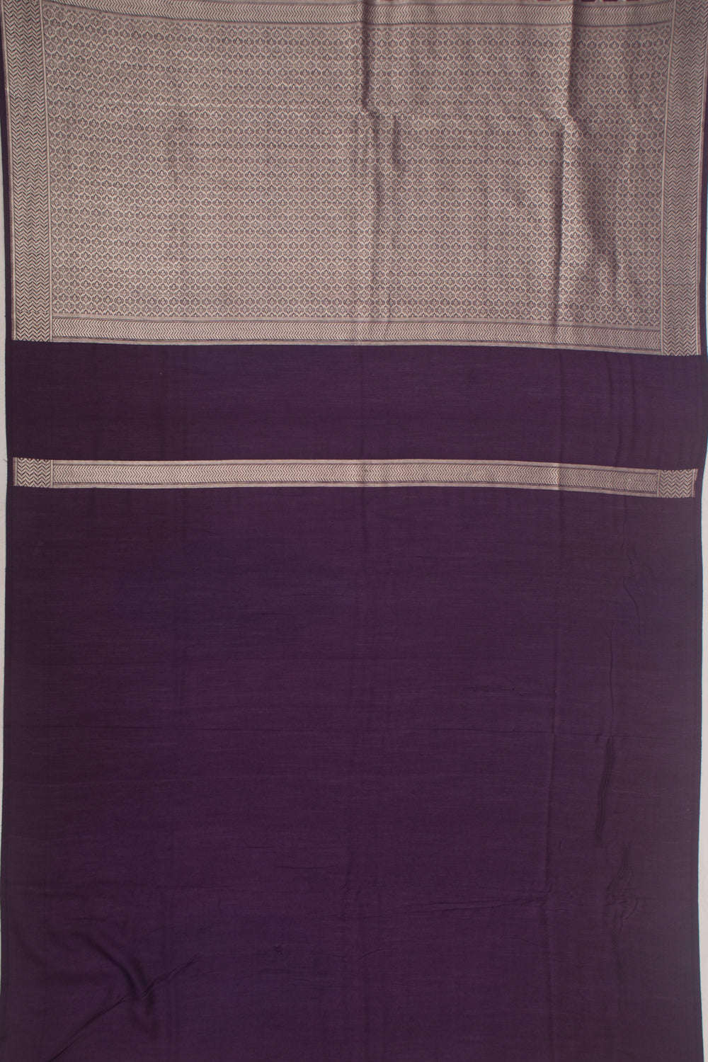 Banarasi Tussar Butta Violet Saree
