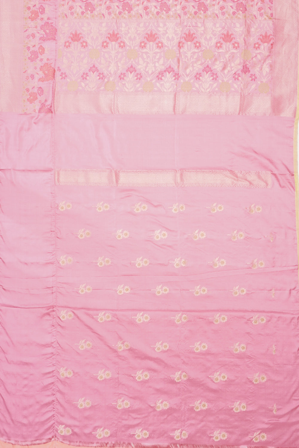 Banarasi Silk Jaal Pastel Orange Saree