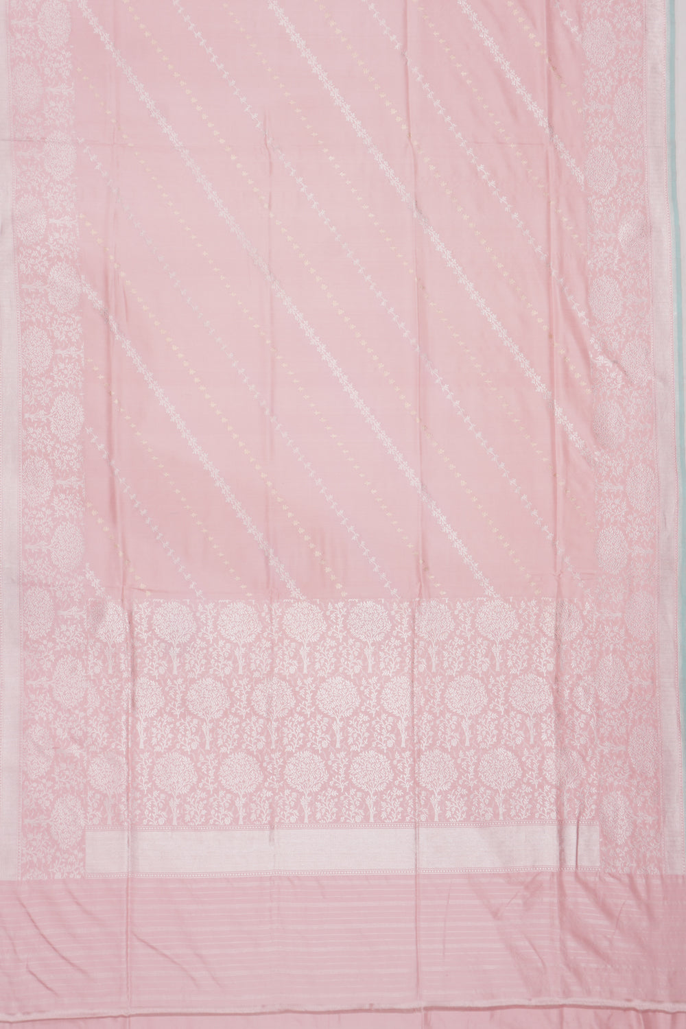 Banarasi SIlk Jaal Peach Saree