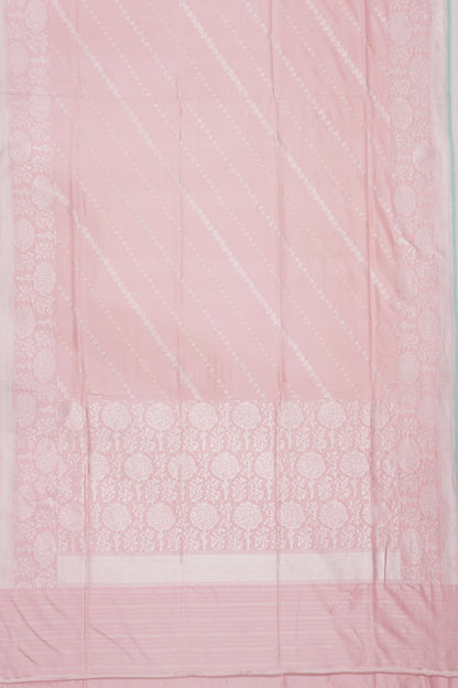 Banarasi SIlk Jaal Peach Saree
