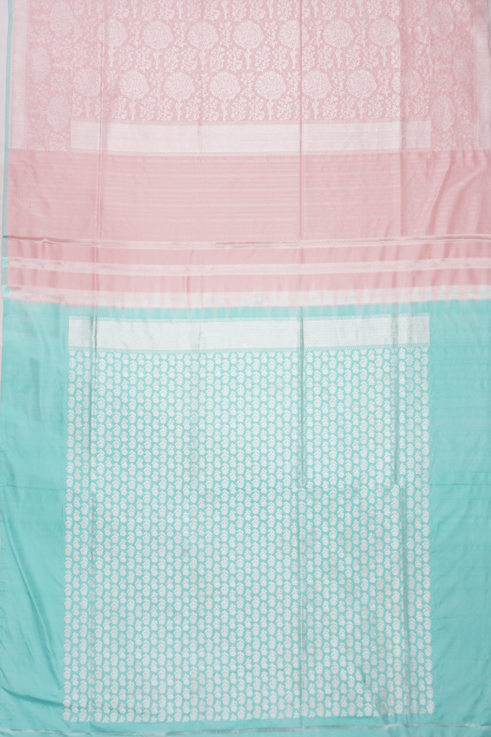 Banarasi SIlk Jaal Peach Saree