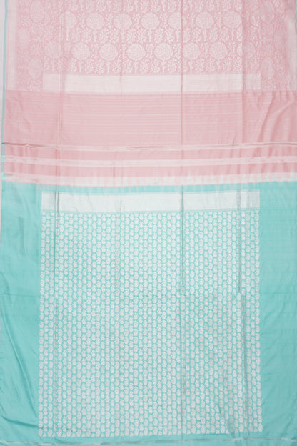 Banarasi SIlk Jaal Peach Saree